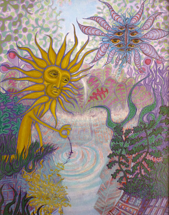 Sun Guy World - Acrylic on Canvas - (original Available)